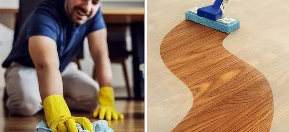 smart golvrengöring av olika golv